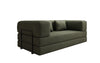 Luxuriöses Designer Lazy 3-Sitzer Schlafsofa mit Bouclé-Stoff und Stauraum