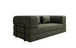 Lade das Bild in den Galerie-Viewer, Luxuriöses Designer Lazy 3-Sitzer Schlafsofa mit Bouclé-Stoff und Stauraum
