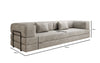 Luxuriöses XXL Designer Samt Sofa mit Schlaffunktion, Stauraum und Komfort
