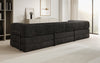 Luxuriöses Designer Cord Sofa XXL: 3-Sitzer mit Schlaffunktion & Stauraum