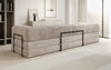 Designer XXL Cord Sofa 3-Sitzer mit Schlaffunktion und Stauraum – Modern & Gemütlich