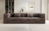 Luxuriöses Designer Cord Sofa XXL: 3-Sitzer mit Schlaffunktion & Stauraum
