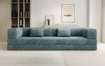 Lade das Bild in den Galerie-Viewer, Luxuriöses Designer Cord Sofa XXL: 3-Sitzer mit Schlaffunktion &amp; Stauraum
