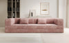 Luxuriöses Designer Cord Sofa XXL: 3-Sitzer mit Schlaffunktion & Stauraum
