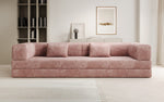 Lade das Bild in den Galerie-Viewer, Luxuriöses Designer Cord Sofa XXL: 3-Sitzer mit Schlaffunktion &amp; Stauraum
