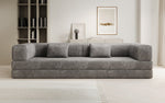 Lade das Bild in den Galerie-Viewer, Luxuriöses Designer Cord Sofa XXL: 3-Sitzer mit Schlaffunktion &amp; Stauraum
