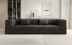 Lade das Bild in den Galerie-Viewer, Luxuriöses Designer Cord Sofa XXL: 3-Sitzer mit Schlaffunktion &amp; Stauraum
