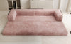 Luxuriöses Designer Cord Sofa XXL: 3-Sitzer mit Schlaffunktion & Stauraum