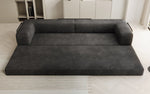 Lade das Bild in den Galerie-Viewer, Luxuriöses Designer Cord Sofa XXL: 3-Sitzer mit Schlaffunktion &amp; Stauraum
