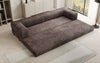 Luxuriöses Designer Cord Sofa XXL: 3-Sitzer mit Schlaffunktion & Stauraum