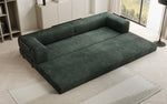 Lade das Bild in den Galerie-Viewer, Luxuriöses Designer Cord Sofa XXL: 3-Sitzer mit Schlaffunktion &amp; Stauraum
