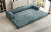 Luxuriöses Designer Cord Sofa XXL: 3-Sitzer mit Schlaffunktion & Stauraum
