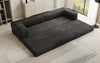 Luxuriöses Designer Cord Sofa XXL: 3-Sitzer mit Schlaffunktion & Stauraum