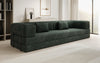 Luxuriöses Designer Cord Sofa XXL: 3-Sitzer mit Schlaffunktion & Stauraum