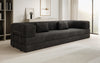 Luxuriöses Designer Cord Sofa XXL: 3-Sitzer mit Schlaffunktion & Stauraum