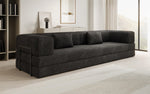 Lade das Bild in den Galerie-Viewer, Luxuriöses Designer Cord Sofa XXL: 3-Sitzer mit Schlaffunktion &amp; Stauraum
