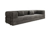 Luxuriöses Designer Cord Sofa XXL: 3-Sitzer mit Schlaffunktion & Stauraum