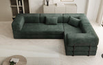 Lade das Bild in den Galerie-Viewer, Modernes Designer L-Ecksofa Cord Beige Lounge mit Schlaffunktion Stauraum
