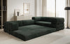 Modernes Designer L-Ecksofa Cord Beige Lounge mit Schlaffunktion Stauraum
