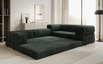 Lade das Bild in den Galerie-Viewer, Modernes Designer L-Ecksofa Cord Beige Lounge mit Schlaffunktion Stauraum
