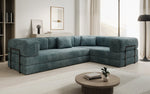 Lade das Bild in den Galerie-Viewer, Modernes Designer L-Ecksofa Cord Beige Lounge mit Schlaffunktion Stauraum
