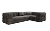 Modernes Designer L-Ecksofa Cord Beige Lounge mit Schlaffunktion Stauraum