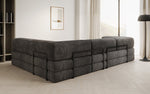 Lade das Bild in den Galerie-Viewer, Luxuriöses Design Ecksofa Lazy L: Cordstoff, Schlaffunktion, Stauraum
