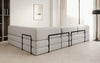 Luxuriöses L-förmiges Bouclé-Sofa mit Schlaffunktion und Stauraum