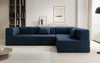 Luxuriöses L-förmiges Samt Designer Sofa mit Schlaffunktion und Stauraum