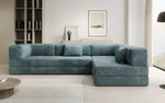 Lade das Bild in den Galerie-Viewer, Luxuriöses Design Ecksofa Lazy L: Cordstoff, Schlaffunktion, Stauraum
