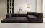 Lade das Bild in den Galerie-Viewer, Luxuriöses L-förmiges Samt Designer Sofa mit Schlaffunktion und Stauraum
