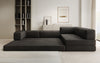 Luxuriöses L-förmiges Samt Designer Sofa mit Schlaffunktion und Stauraum