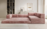 Lade das Bild in den Galerie-Viewer, Luxuriöses Design Ecksofa Lazy L: Cordstoff, Schlaffunktion, Stauraum
