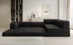 Lade das Bild in den Galerie-Viewer, Luxuriöses L-förmiges Bouclé-Sofa mit Schlaffunktion und Stauraum
