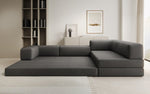 Lade das Bild in den Galerie-Viewer, Luxuriöses L-förmiges Bouclé-Sofa mit Schlaffunktion und Stauraum
