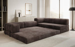 Lade das Bild in den Galerie-Viewer, Luxuriöses Design Ecksofa Lazy L: Cordstoff, Schlaffunktion, Stauraum
