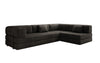 Luxuriöses L-förmiges Samt Designer Sofa mit Schlaffunktion und Stauraum