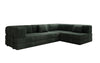 Luxuriöses Design Ecksofa Lazy L: Cordstoff, Schlaffunktion, Stauraum