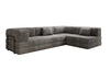 Luxuriöses Designer L-Sofa Lazy aus Cordstoff mit Schlaffunktion und Stauraum