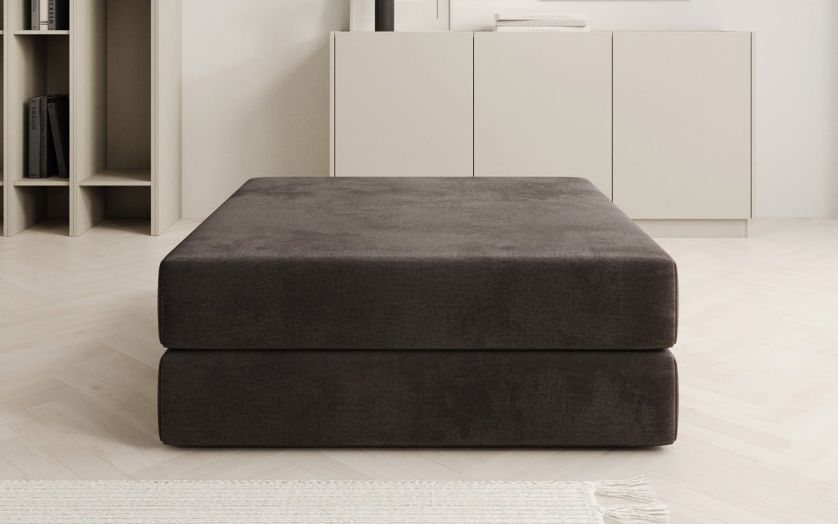 Luxuriöser Samt Beistellhocker Lazy: Stilvoller Pouf für Komfort und Eleganz