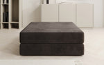Lade das Bild in den Galerie-Viewer, Eleganter Samt-Beistellhocker Lazy: Luxuriöser Pouf mit Stauraum für Ihr Zuhause
