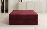 Lade das Bild in den Galerie-Viewer, Eleganter Samt-Beistellhocker Lazy: Luxuriöser Pouf mit Stauraum für Ihr Zuhause
