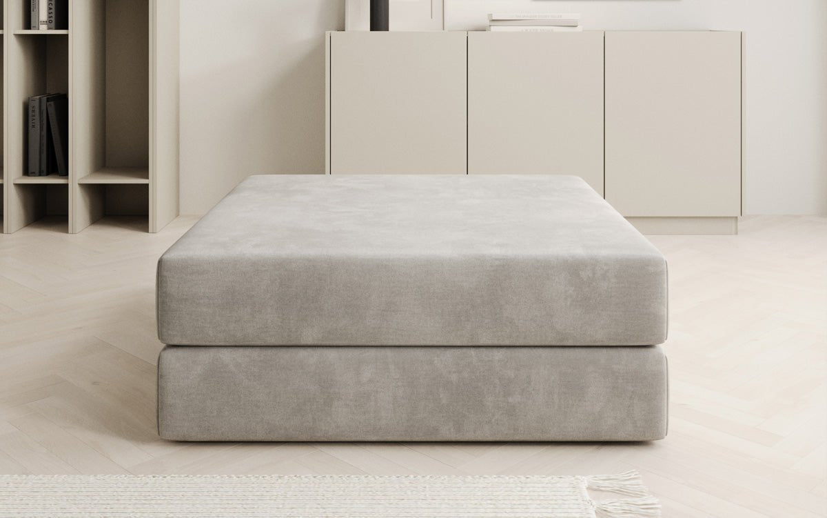 Luxuriöser Samt Beistellhocker Lazy: Stilvoller Pouf für Komfort und Eleganz