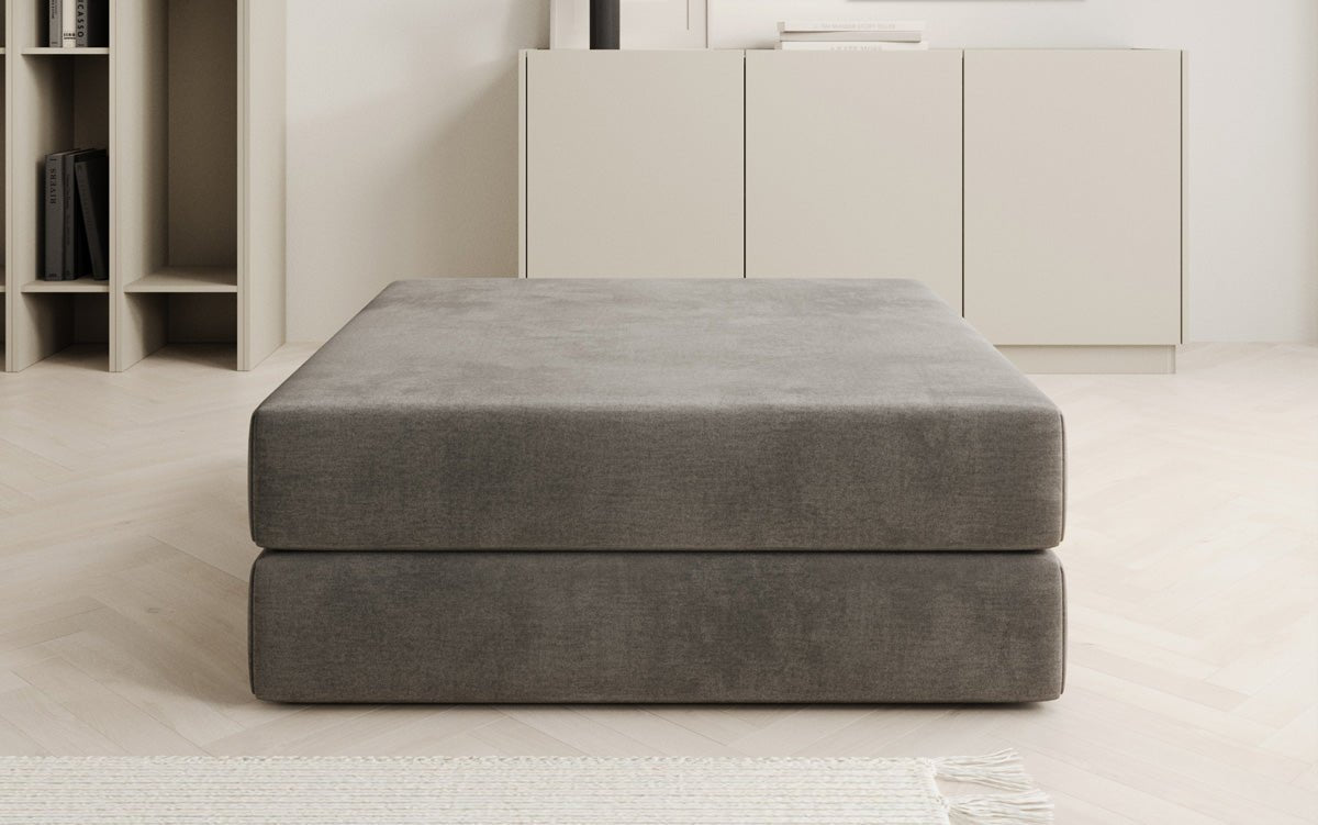 Luxuriöser Samt Beistellhocker Lazy: Stilvoller Pouf für Komfort und Eleganz