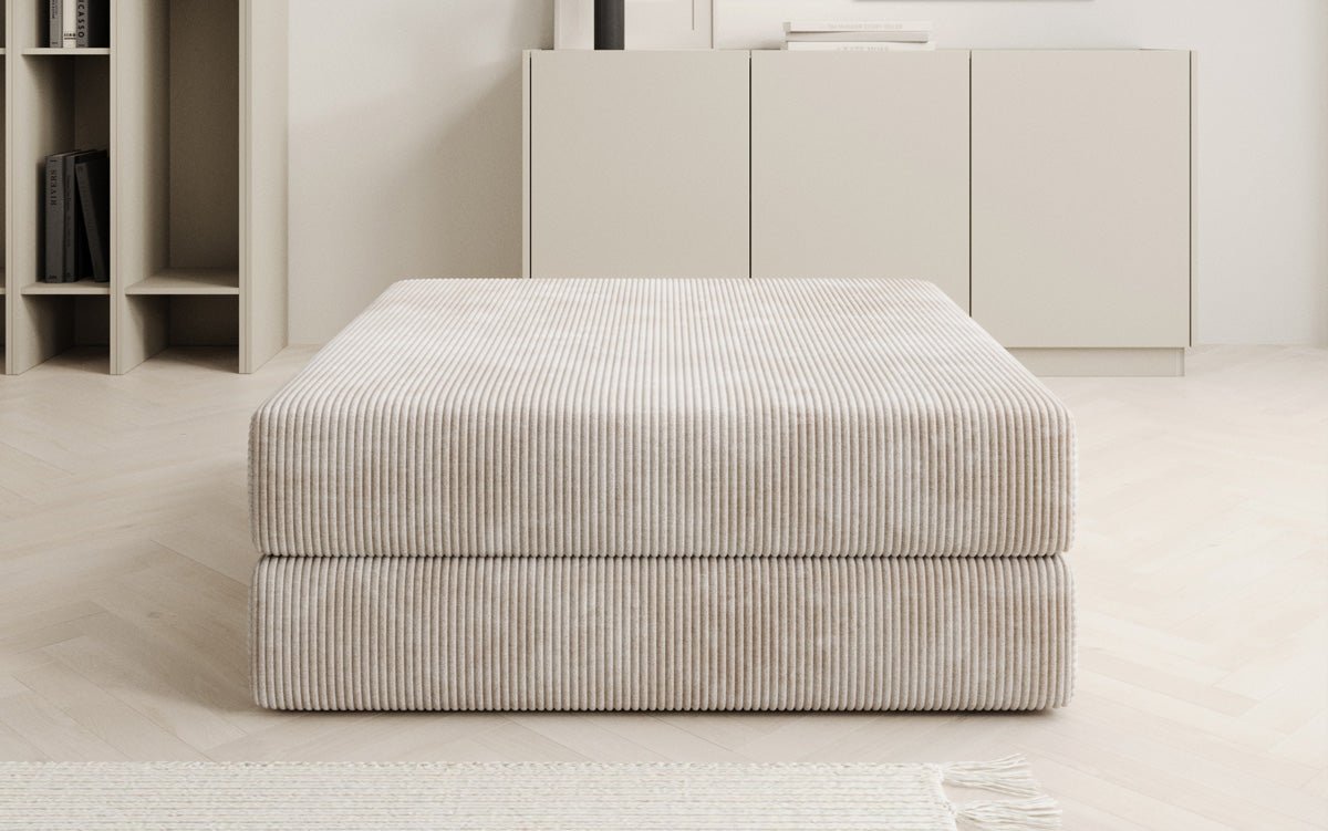 Lazy Cord Multifunktions-Sitzhocker mit Stauraum: Gemütlicher Fußhocker & Extra Sitzplatz