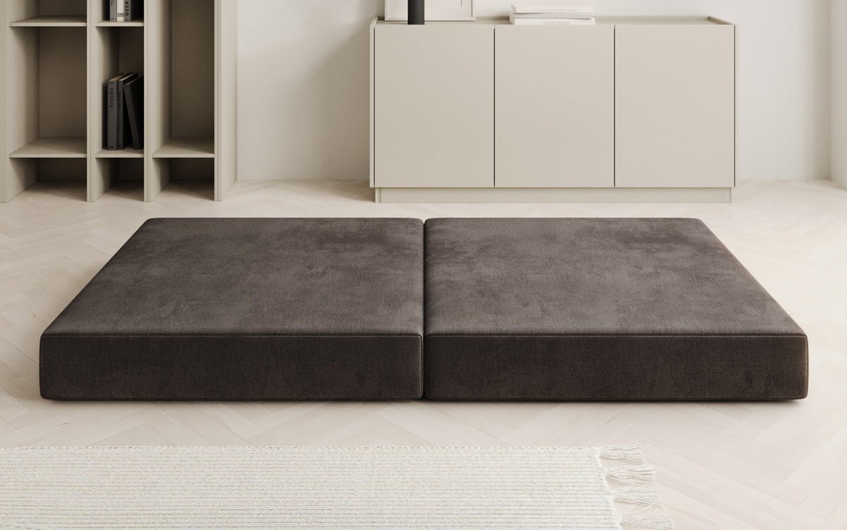 Luxuriöser Samt Beistellhocker Lazy: Stilvoller Pouf für Komfort und Eleganz