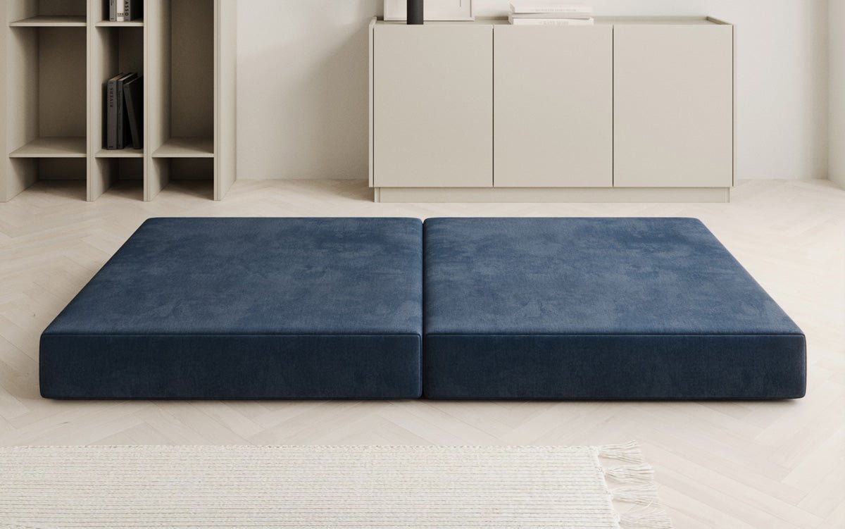 Luxuriöser Samt Beistellhocker Lazy: Stilvoller Pouf für Komfort und Eleganz