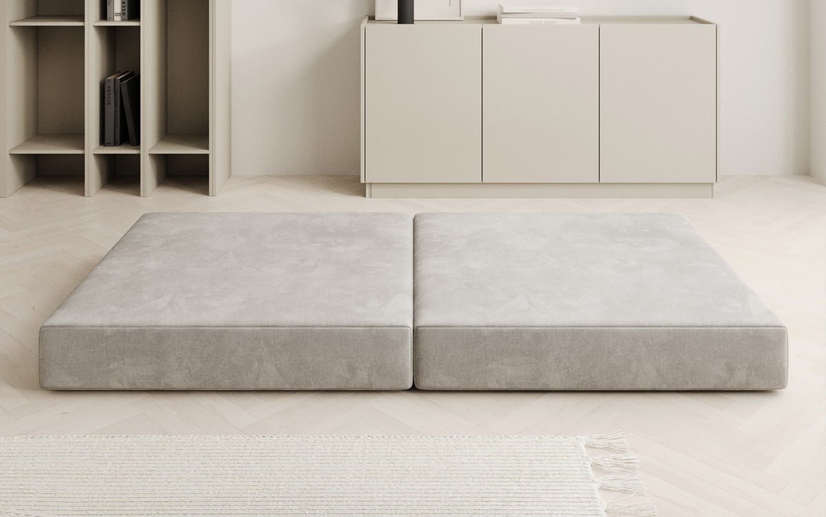 Luxuriöser Samt Beistellhocker Lazy: Stilvoller Pouf für Komfort und Eleganz