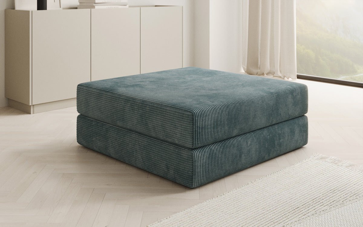 Lazy Cord Multifunktions-Sitzhocker mit Stauraum: Gemütlicher Fußhocker & Extra Sitzplatz