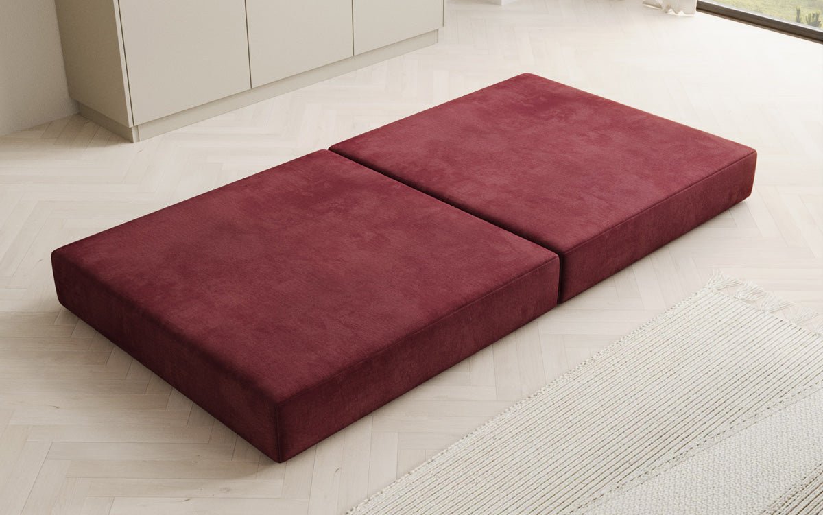 Luxuriöser Samt Beistellhocker Lazy: Stilvoller Pouf für Komfort und Eleganz